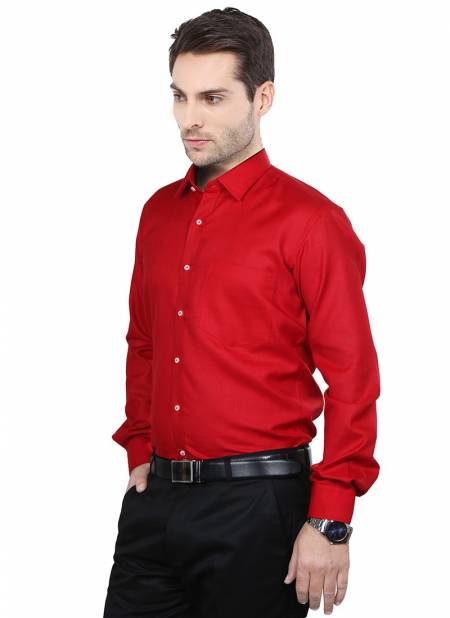 Outluk 1425 Office Wear Cotton Mens Shirt Collection 1425-RED